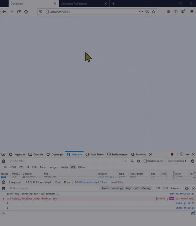 Realtime cursor movement powered by the ws WebSockets library